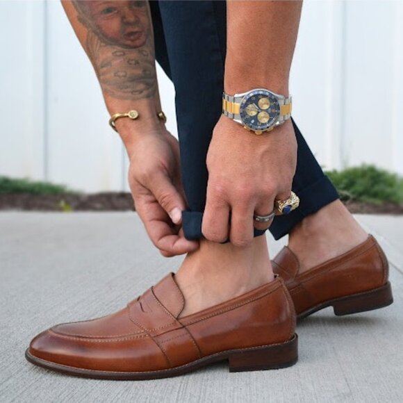 Men's Johnston & Murphy Ridgeland Penny Loafer - Picture 7 of 8